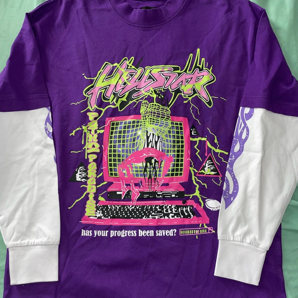 Purple Graphic T Shirt